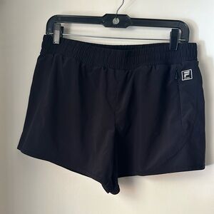 Black athletic shorts
